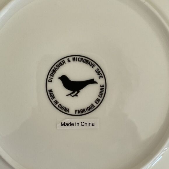 Anthropologie Set Of 2 Salad Dessert Plates Red Modern Floral - Picture 7 of 7